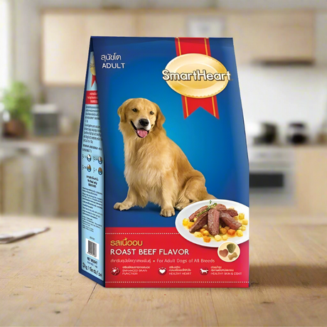 SmartHeart Dry Adult Dog Food – Roast Beef 500gm