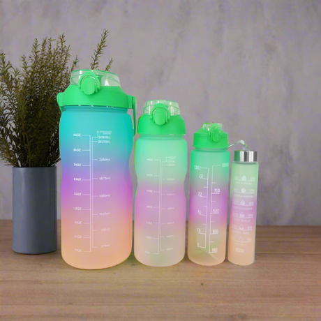 Plastic Sport Sipper Bottle 3000ml Set of 4