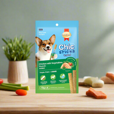 Smartheart Chicksticks Treats - Chicken With Vegetable 60gm