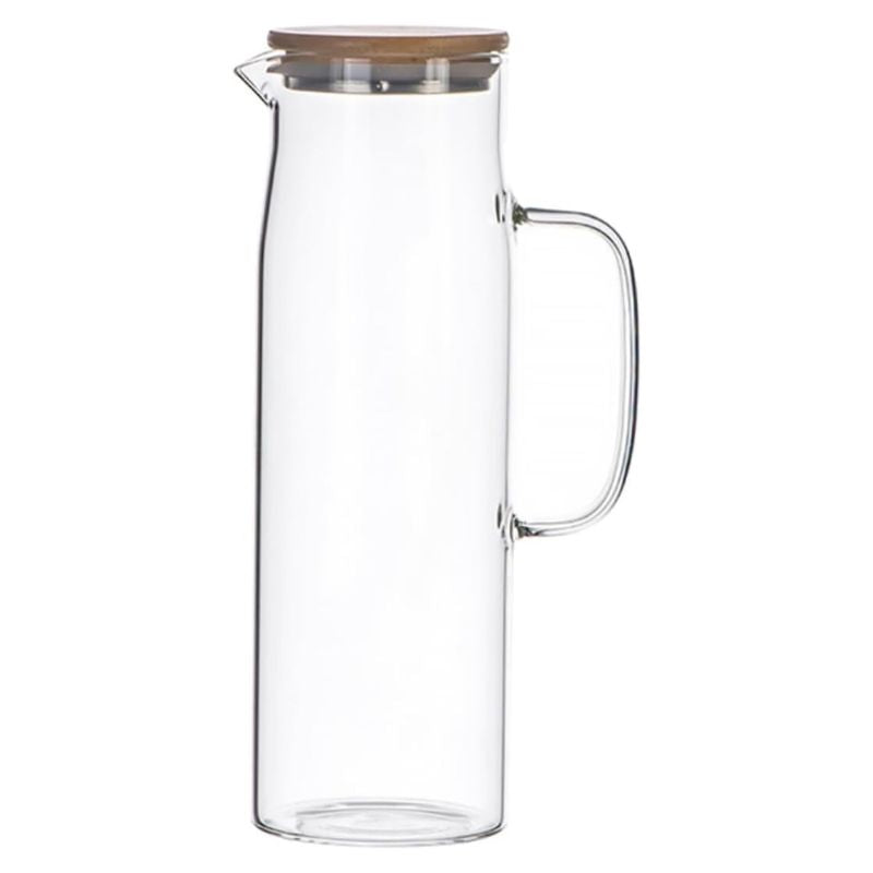 Long Slim Glass Jug 1400ml by JB Saeed Studio | Buy Glass Jugs Online ...