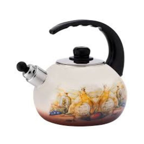 Stainless Steel Enamel Kettle 2.2L