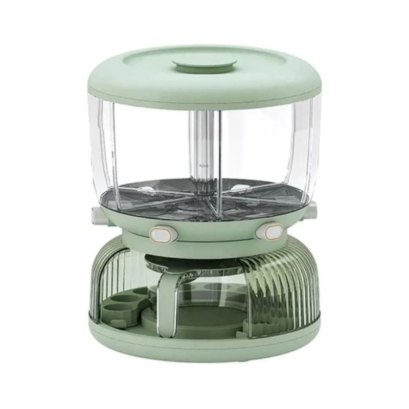 Rotating Grain Dispenser With Egg Storage Tray