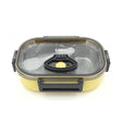 2 Compartment Insulated Lunch Box Stainless Steel