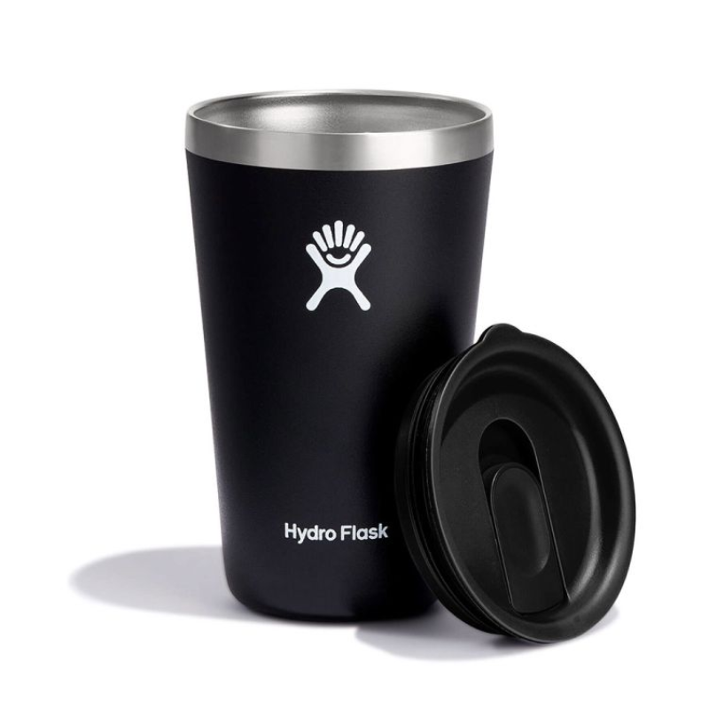 Hydro Flask 16 OZ All Around Tumbler Press-In Lid Black