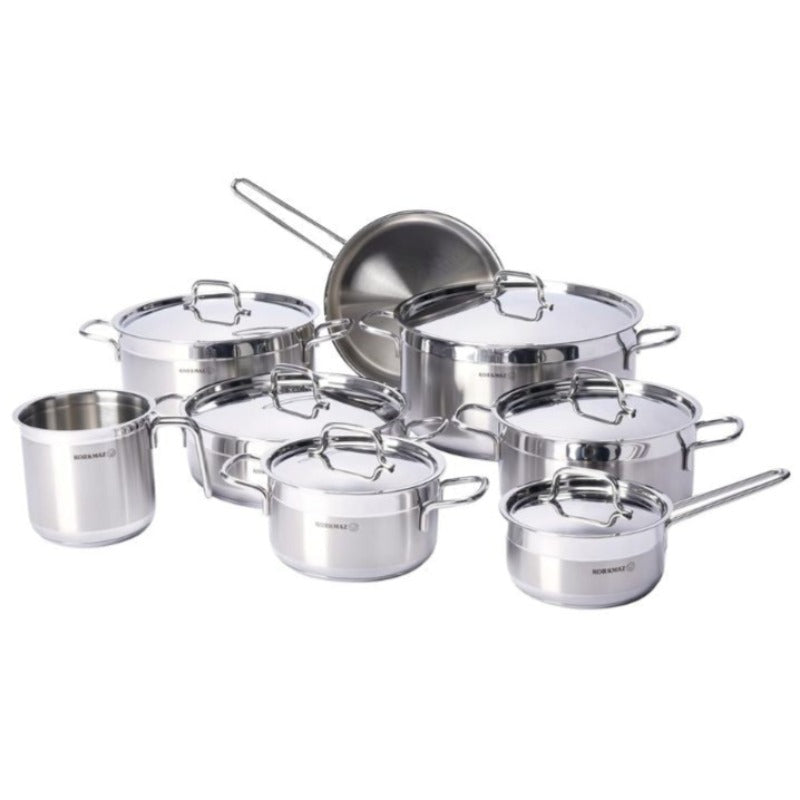 Korkmaz Astra Grande 14 pcs Stainless Steel Cookware Set