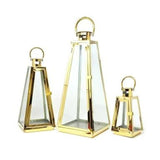 Lamp Decoration Gold Set of 3pcs