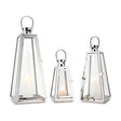 Lamp Decoration Silver Set of 3pcs