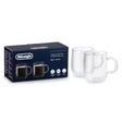 Delonghi Double Wall Glass Mugs 500ml 2-Pack