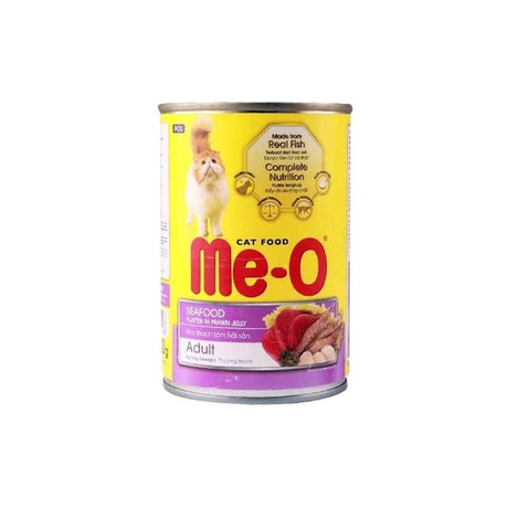 Me-O Canned Adult Cat Food - SeaFood in Jelly 400gm