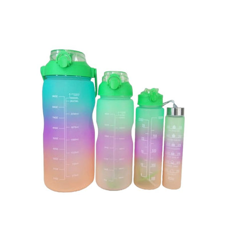 Plastic Sport Sipper Bottle 3000ml Set of 4