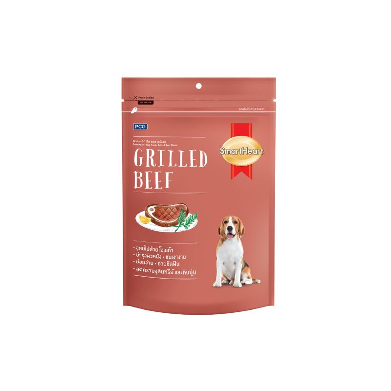 SmartHeart Dry Dog Treats Grilled Beef 100gm