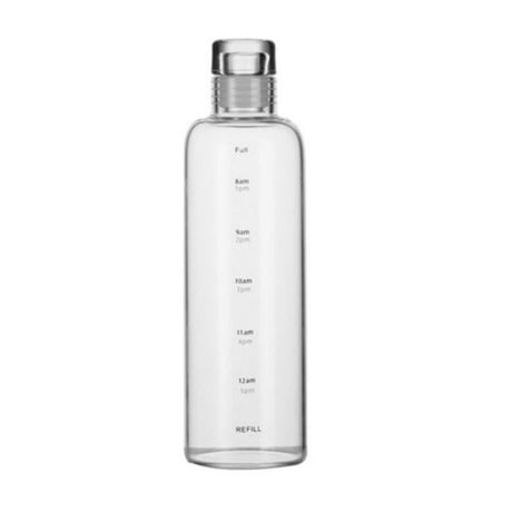 Transparent Glass Water Bottle 750ml