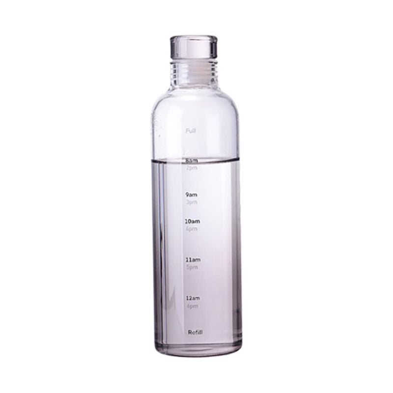 Transparent Glass Water Bottle 500ml