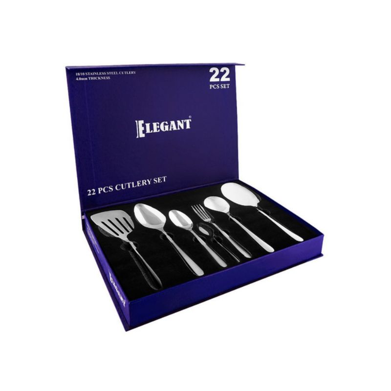 Elegant Lining Cutlery Set of 22pcs