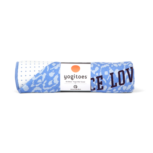 \Yoga Mat Towel - Blue Sky Leopard