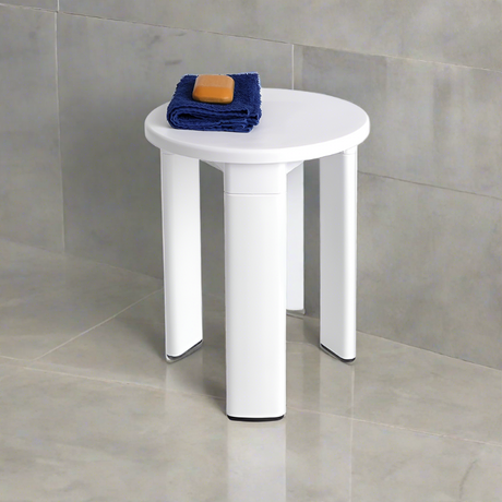 Tatay Bath Stool, White