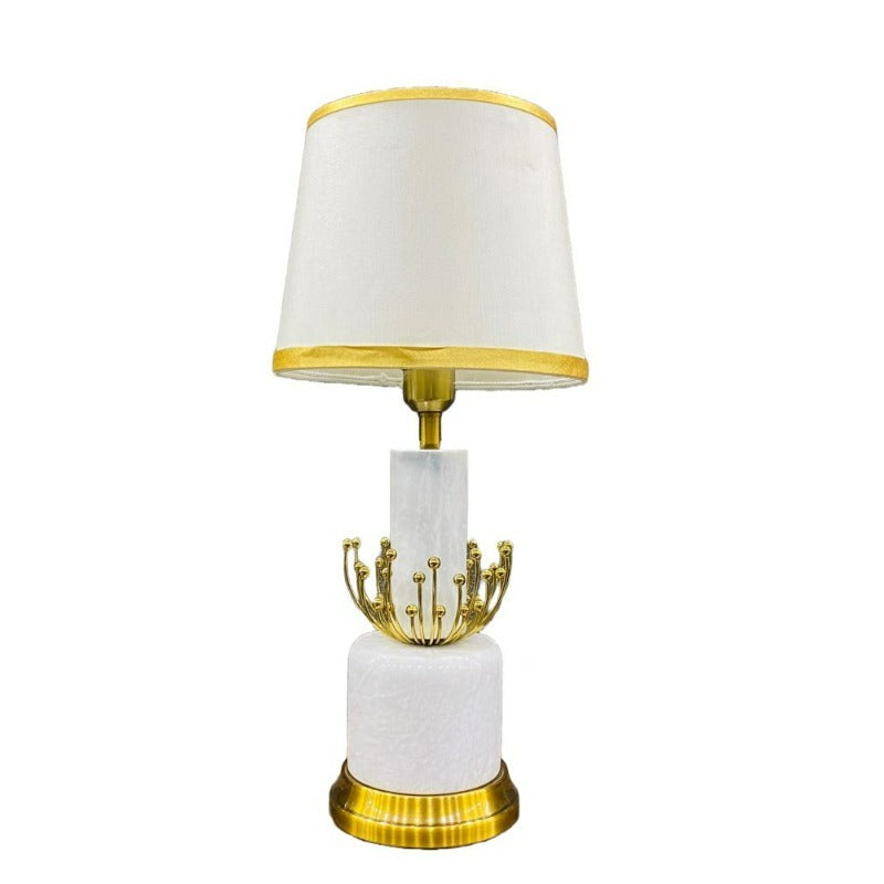 Antique White Marble Table Lamp