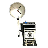 Vintage Table Clock Camera Style