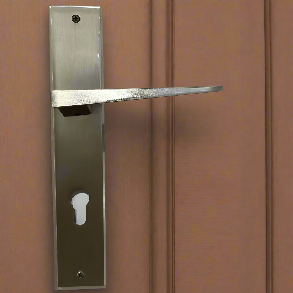 Door Handle Plate Philip Nickel Satin