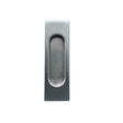 Sliding Handle Oval Rectangular Satin Nickel