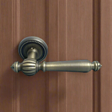 Door Handle Rose Versailles Satin Bronze