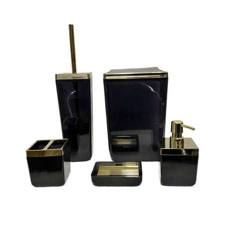 Prima Nova Toskana 5pc Bathroom Set Black