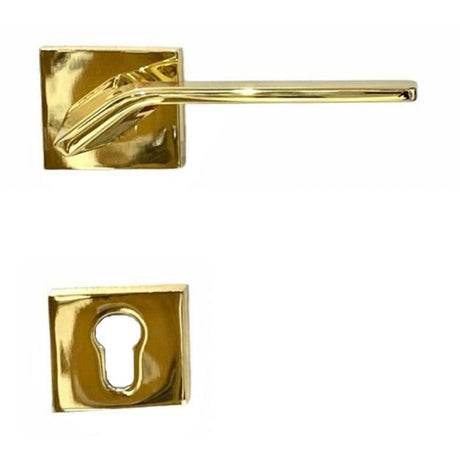 Frana Handle On Square Rose 24KT Gold