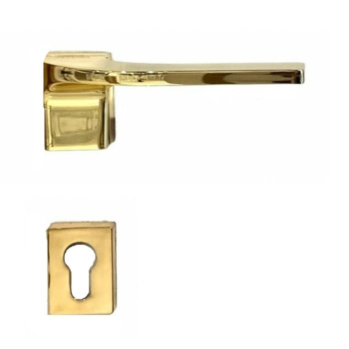 Adria Handle On Vertical Rose 24KT Gold