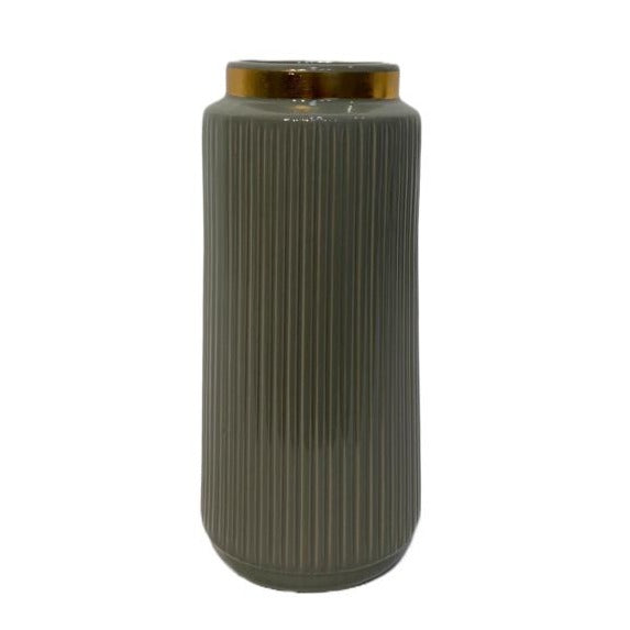 Ceramic Flower Vase Olive