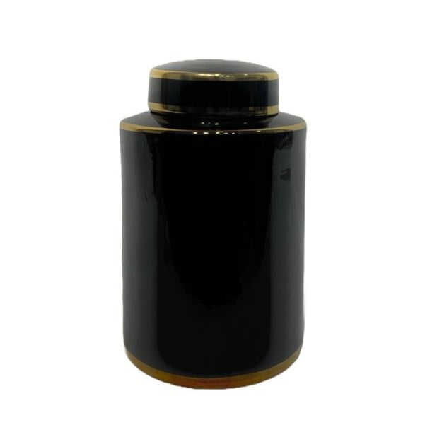 Black Elegance Ceramic Vase Small