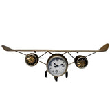 Air Plane Model Metal Clock