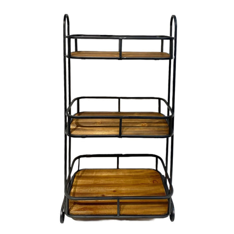 Metal & Wood Storage Rack