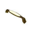 Furniture Handle Porcelain Antique Brass