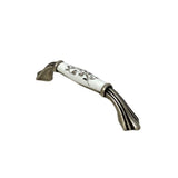 Furniture Handle Porcelain Antique Silver