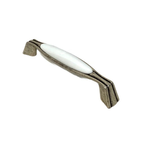 Porcelain Handle Antique Silver