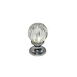 Crystal Polish Chrome Knob Small