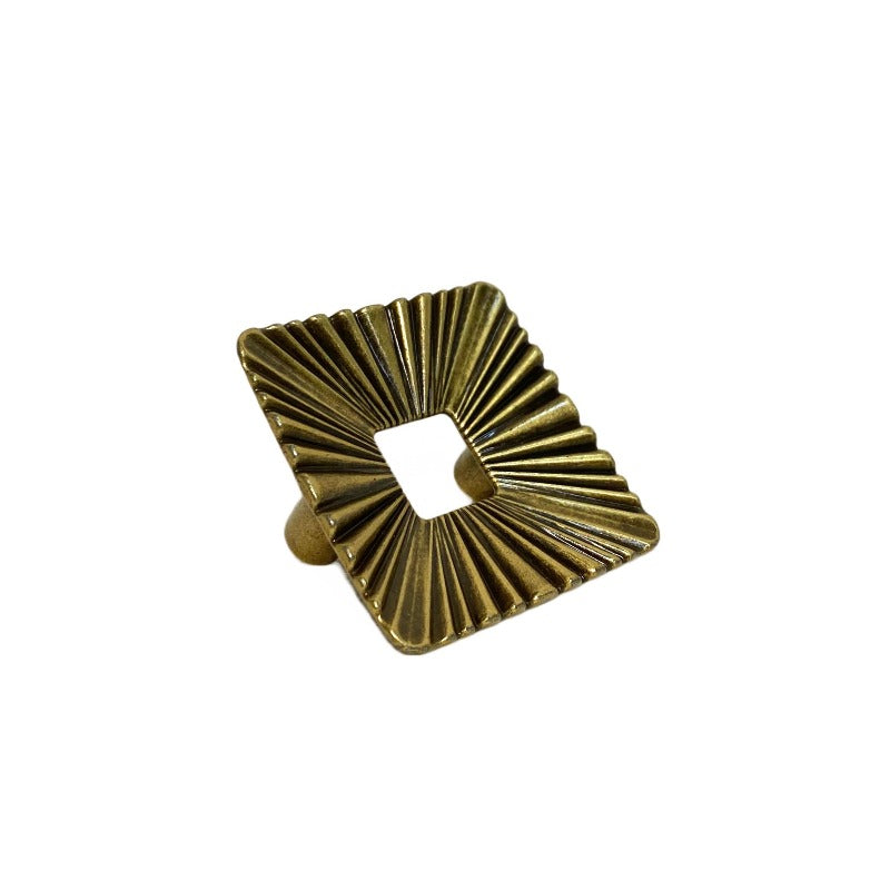 Furniture Knob Square Antique Bronze