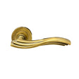 Salsa Door Handle With Yale Rosette Bronze