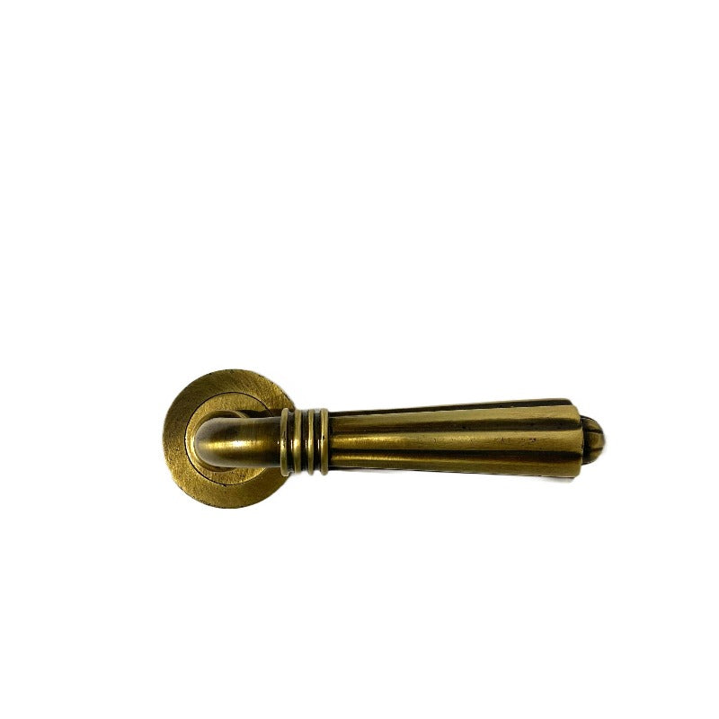 Inca Door Handle With Yale Rosette Bronze