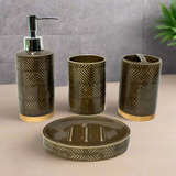 Bathroom Set Brown (Set of 4Pcs)