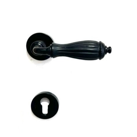 Door Handle Godiva On Rose Black