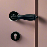 Door Handle Godiva On Rose Black