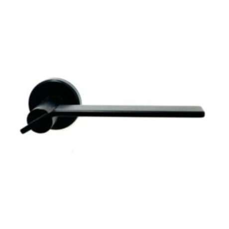 Door Handle on Rose Genova Black