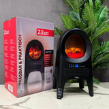 Fireplace Ceramic Fan Heater With Remote