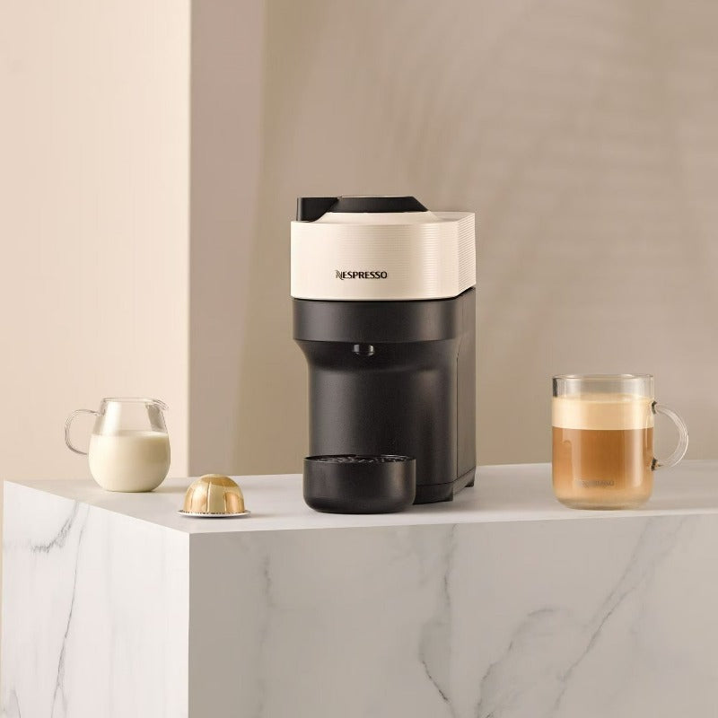 Nespresso Vertuo Pop Coffee Machine Coconut White