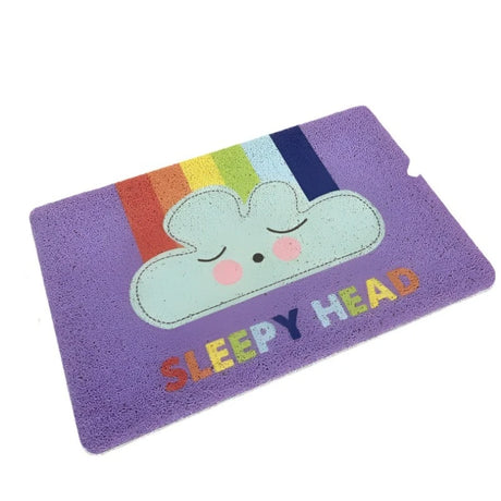 Anti-Slip Door Mat Sleepy Head