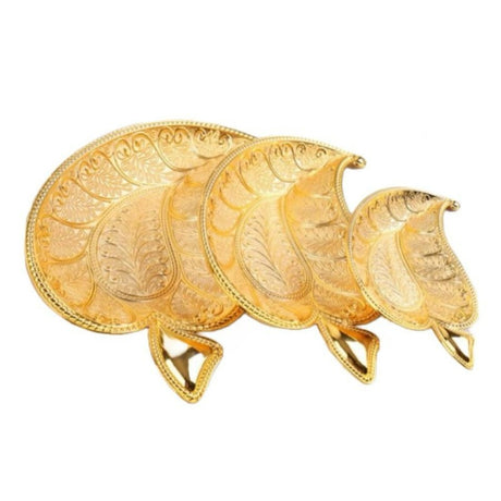 Serving Tray Set Leaf Gold (Set of 3)