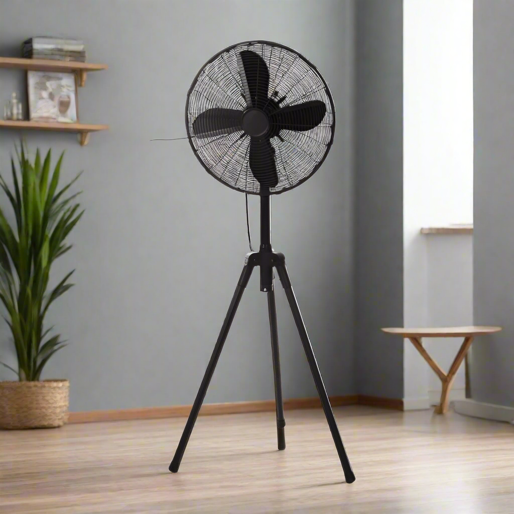 Standing Fan Black 125cm