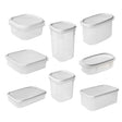 Food Container Top Flex White Combo (Set of 8)