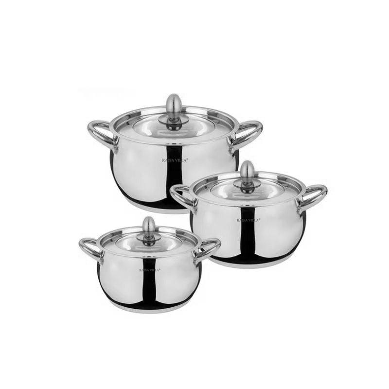 Stainless Steel Cooking Pot Set of 6pcs